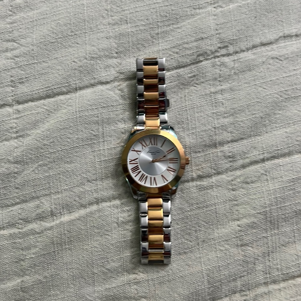 Kenneth Cole men's watch silver and gold